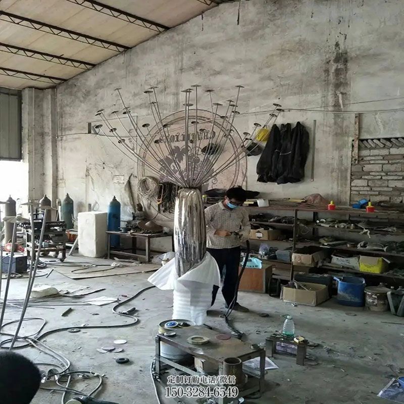 花园小品优选-广场形象-发光灯雕塑底座