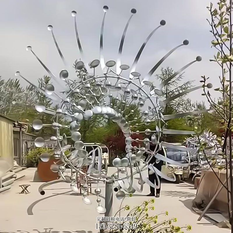 地产标识特供-文化特征-空间风动雕塑