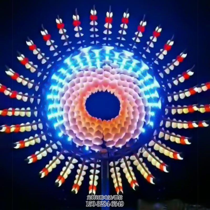 景区案例订做-医学院标志-园林风动雕塑
