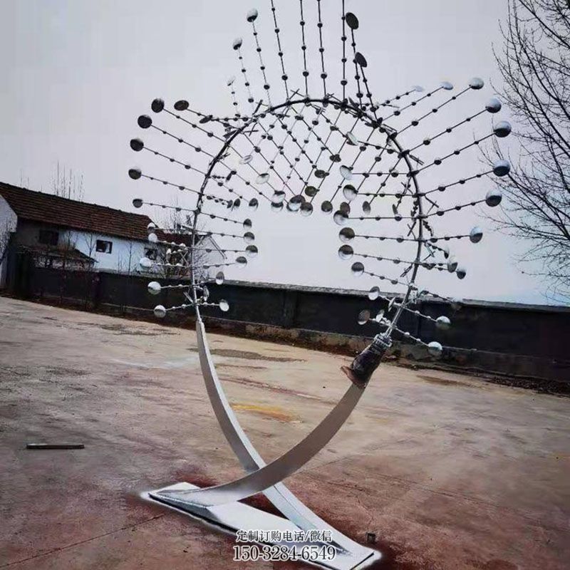 彩钢制作优价-镜面效果-大型风动雕塑